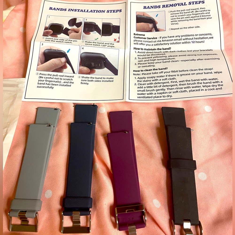 Fitbit Versa 2 Smartwatch Replacement classic soft silicone wristbands